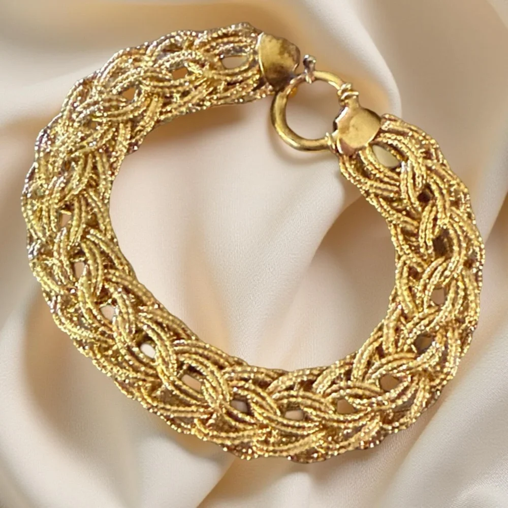 Technibond 925 Sterling Silver Diamond Cut Chain Link Bracelet - Picture 1 of 6